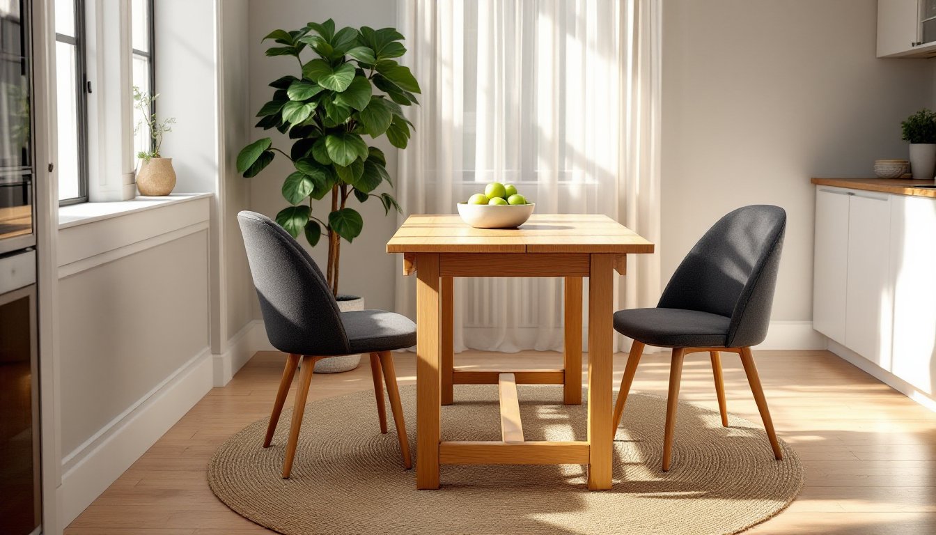 drop leaf dining table for small spaces