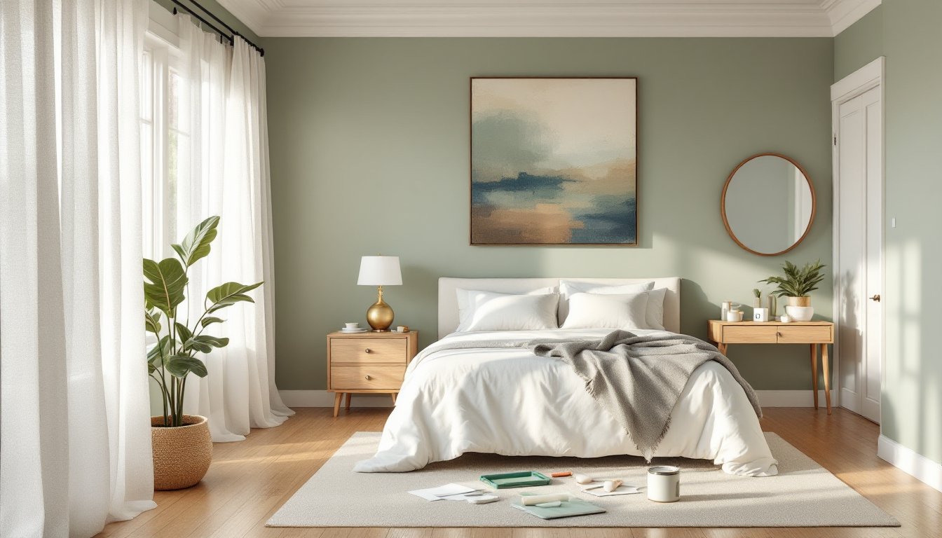 green bedroom paint colors
