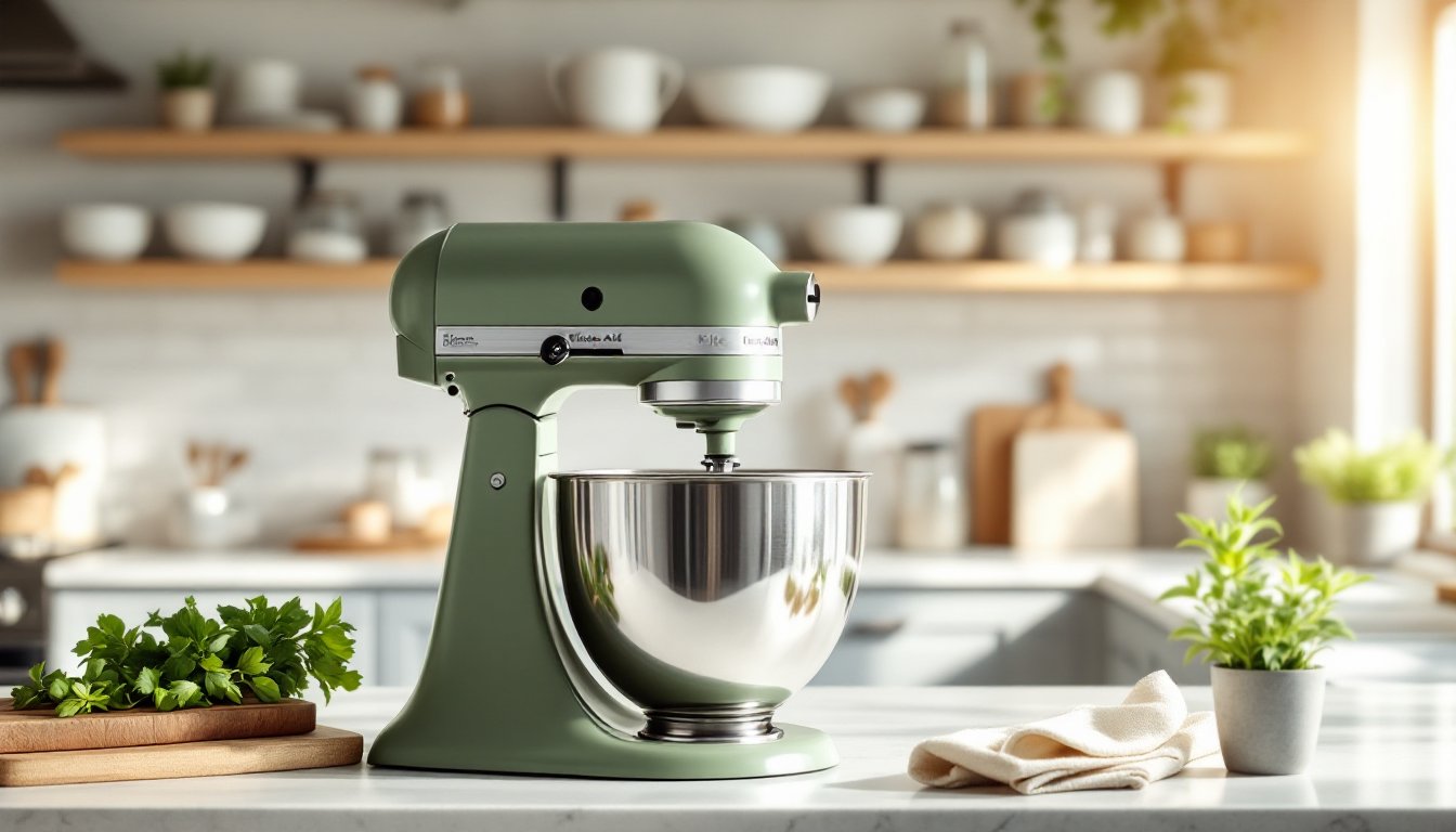 kitchenaid mixer green