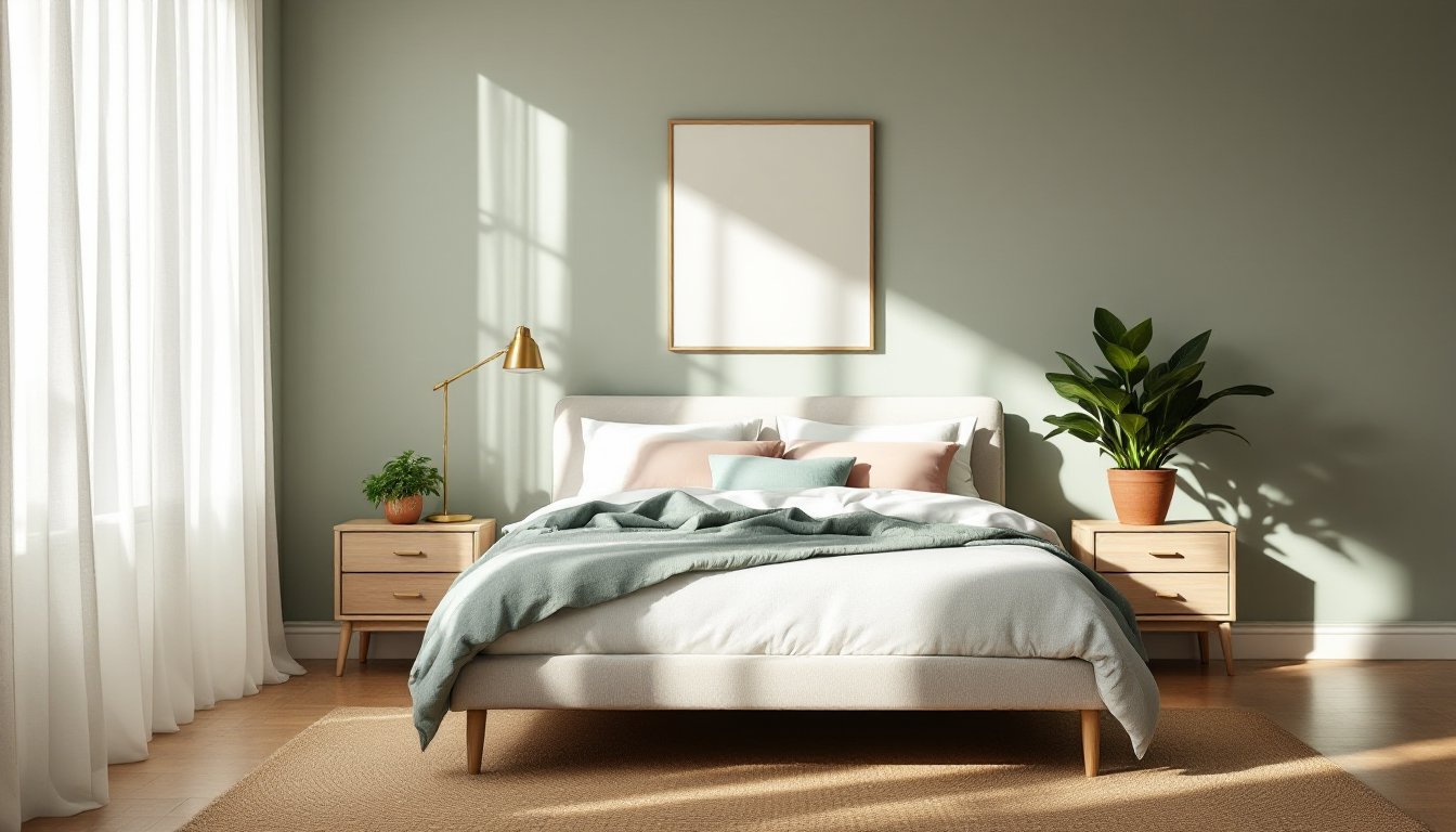 green bedroom decor